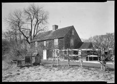 Black and white photo of Mulford Farmhouse
